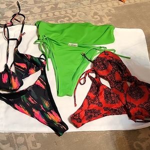 Bundle of 3 bikinis.